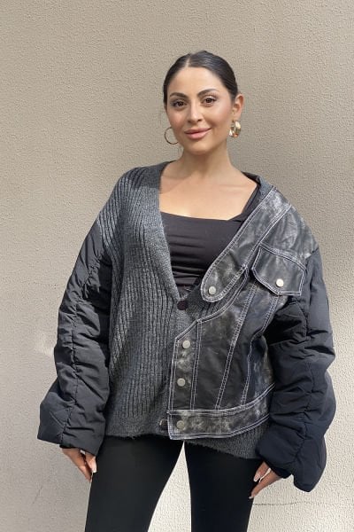 ''H4 Style'' Konsept Tasarım Oversize Hırka