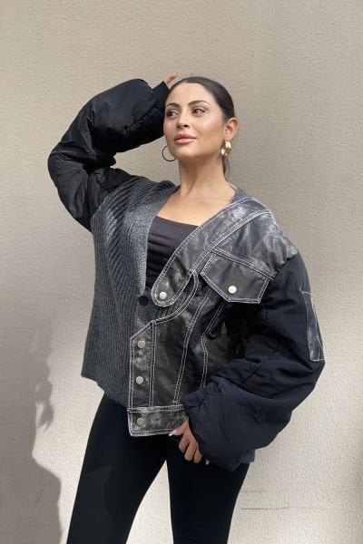 ''H4 Style'' Konsept Tasarım Oversize Hırka