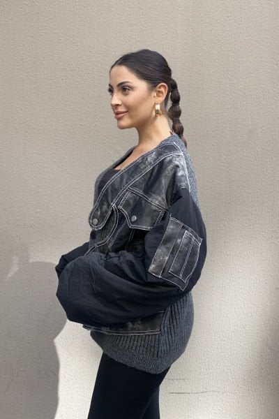 ''H4 Style'' Konsept Tasarım Oversize Hırka