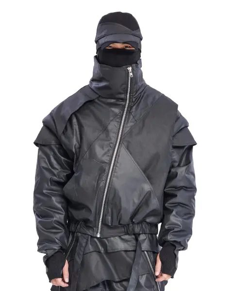 Çapraz Fermuar Bomber Erkek Ceket