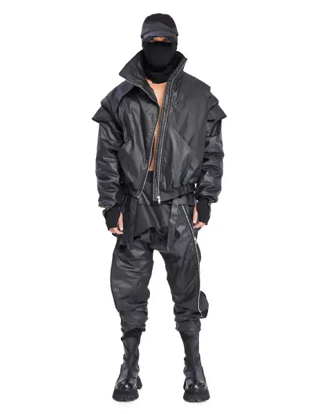 Çapraz Fermuar Bomber Erkek Ceket
