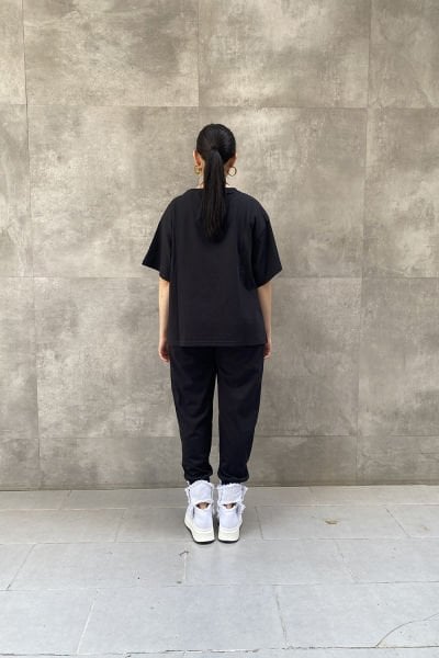 Şerit Aksesuarlı Tasarım Oversize Bluz