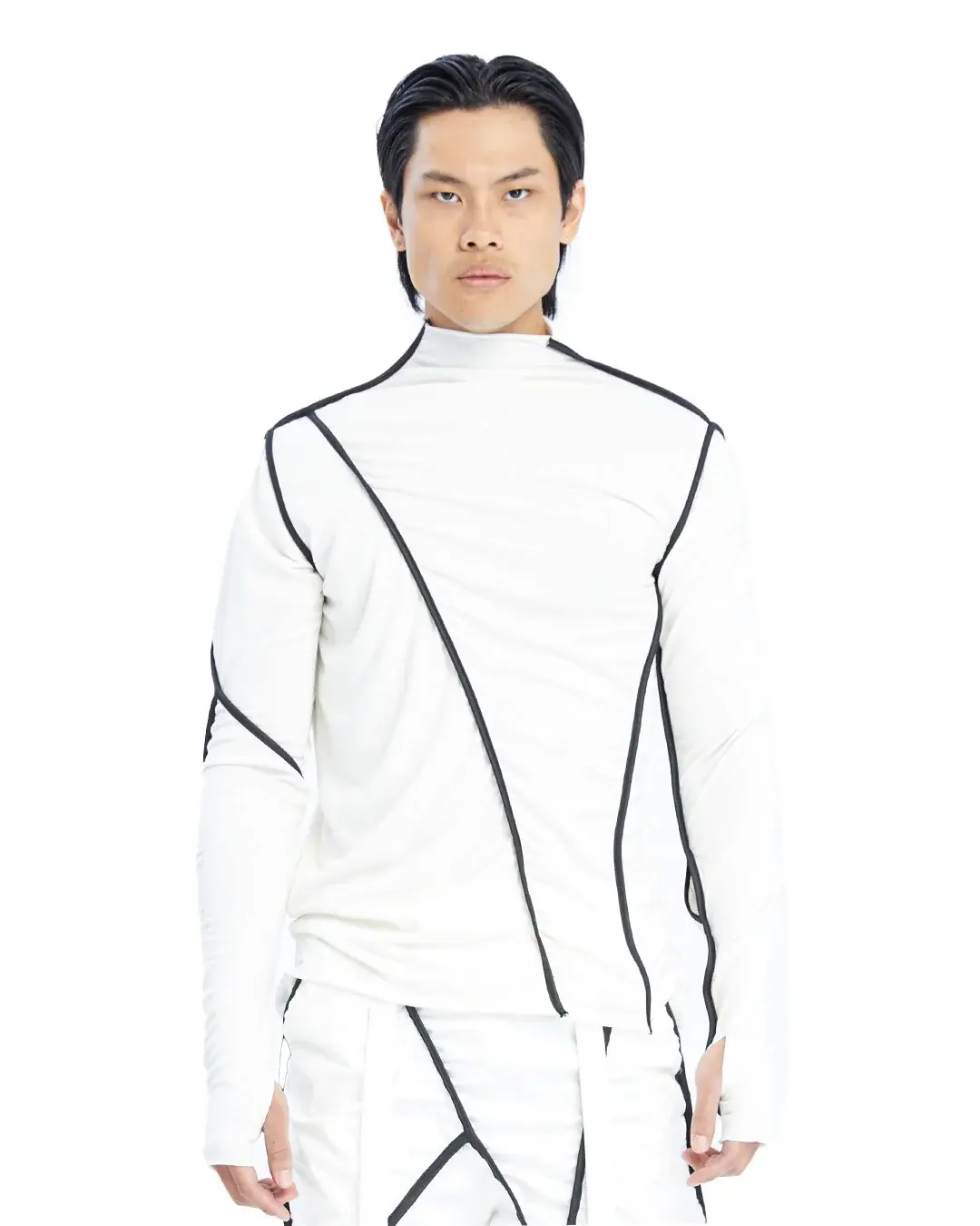 Tasarım Turtleneck Erkek Sweatshirt