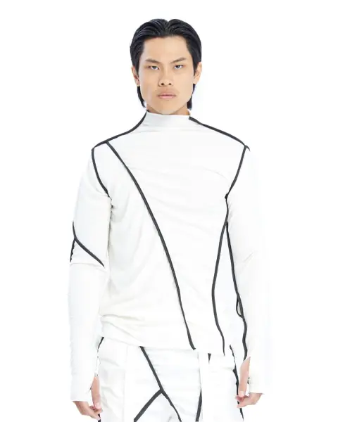 Tasarım Turtleneck Erkek Sweatshirt