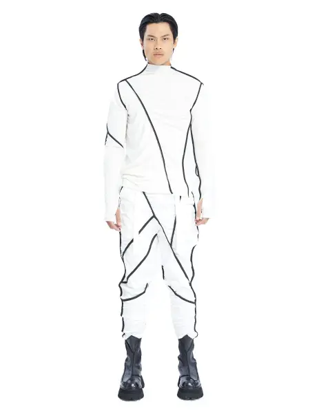 Tasarım Turtleneck Erkek Sweatshirt