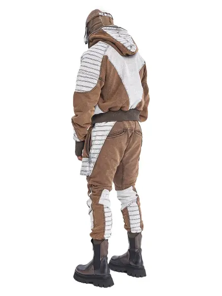 Çift Fermuar Armor Plated Erkek Ceket