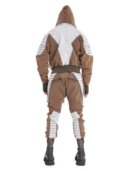Çift Fermuar Armor Plated Erkek Ceket